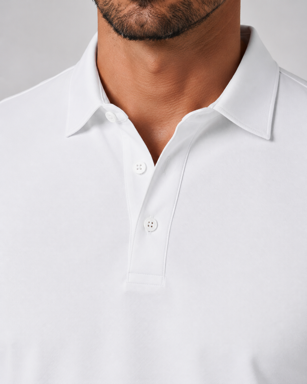 Men's Long Sleeve Jersey Polo Shirt