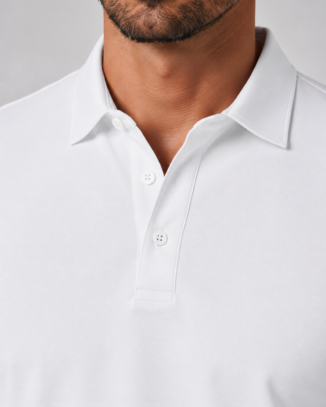 Men's Long Sleeve Jersey Polo Shirt