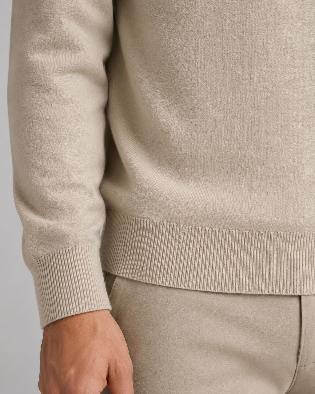Men's Open-Collar Knitted Polo