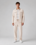 Men's Overshirt & Trousers Set - Relaxed Drawstring Fit