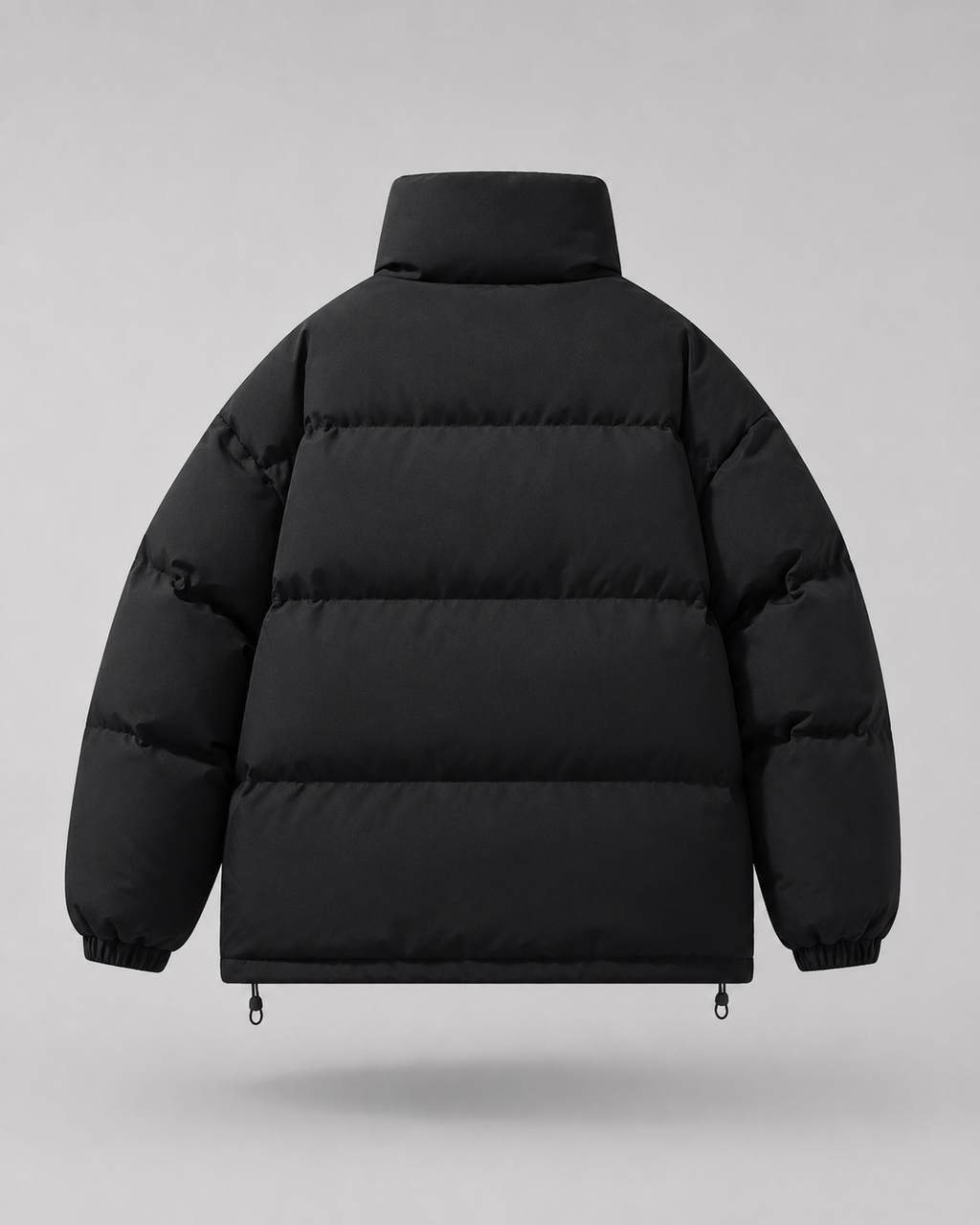 Men's Oversized Winter Puffer Jacket with Stand Collar