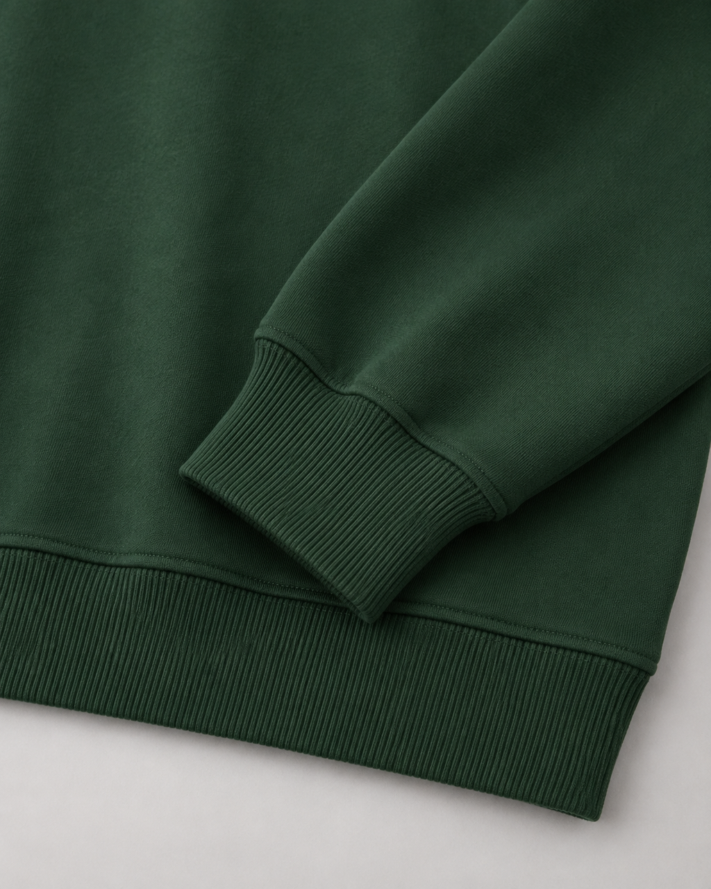 Men's Polo Sweatshirt Oversized Long Sleeve Ribbed Cuff
