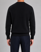 Men's Ribbed Knit Crewneck Sweater