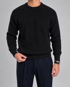 Men's Ribbed Knit Crewneck Sweater