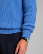 Men's Ribbed Knit Crewneck Sweater