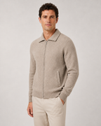 Men's Wool Zip-Up Sweater