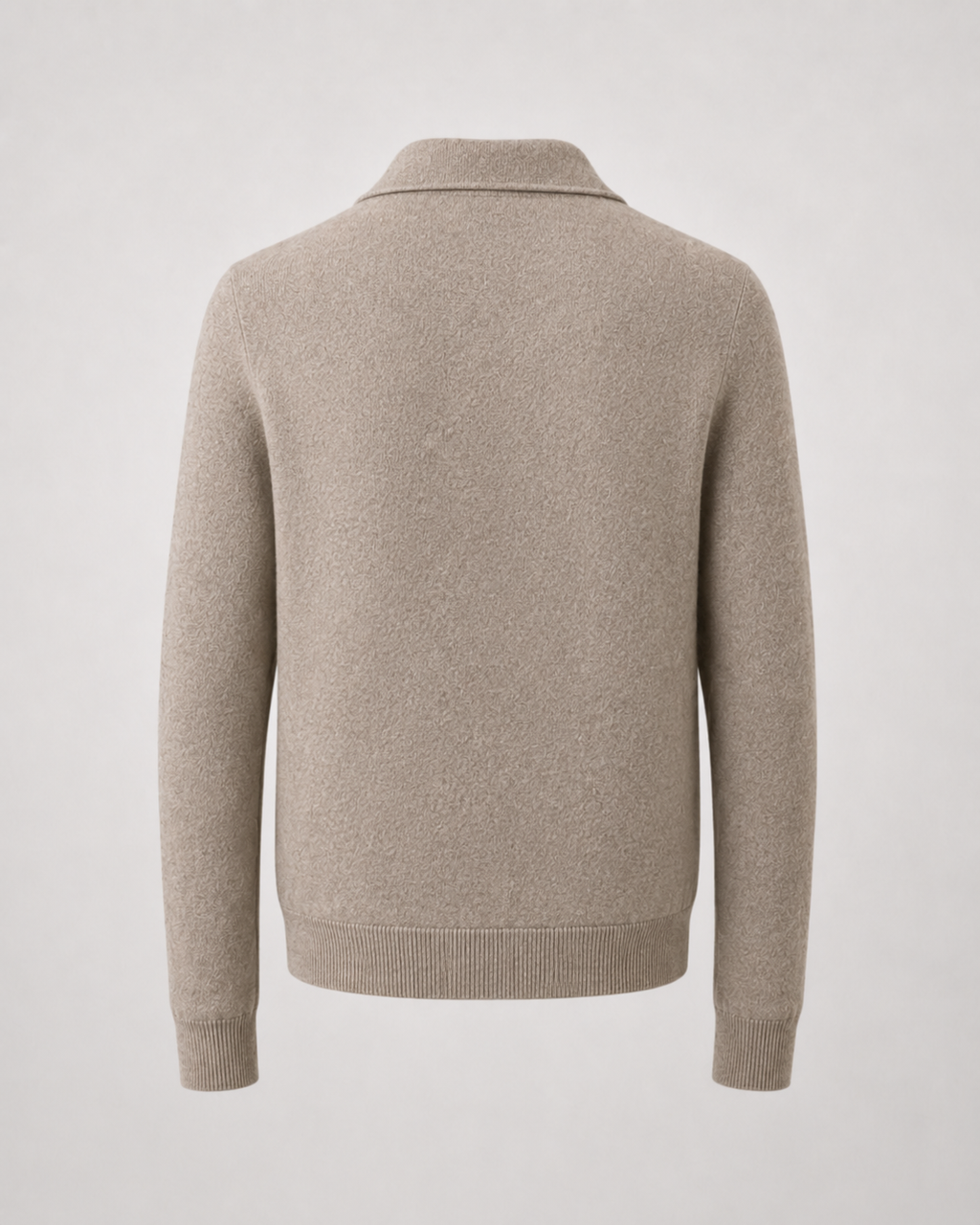 Men's Wool Zip-Up Sweater