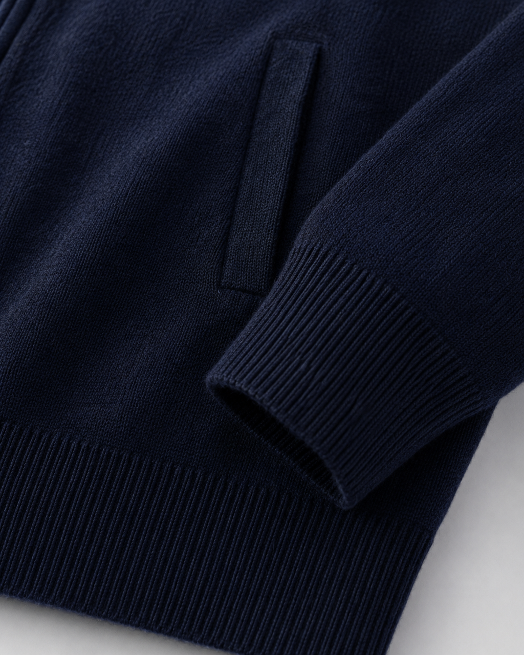 Men's Wool Zip-Up Sweater