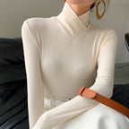 Elegant Mock-Neck Spring Top