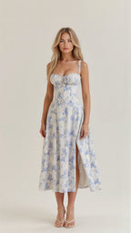 Margaret Corset Midi Dress