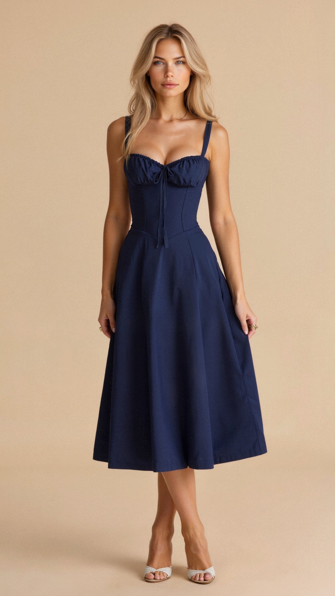 Margaret Corset Midi Dress