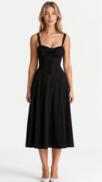 Margaret Corset Midi Dress