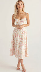 Margaret Corset Midi Dress