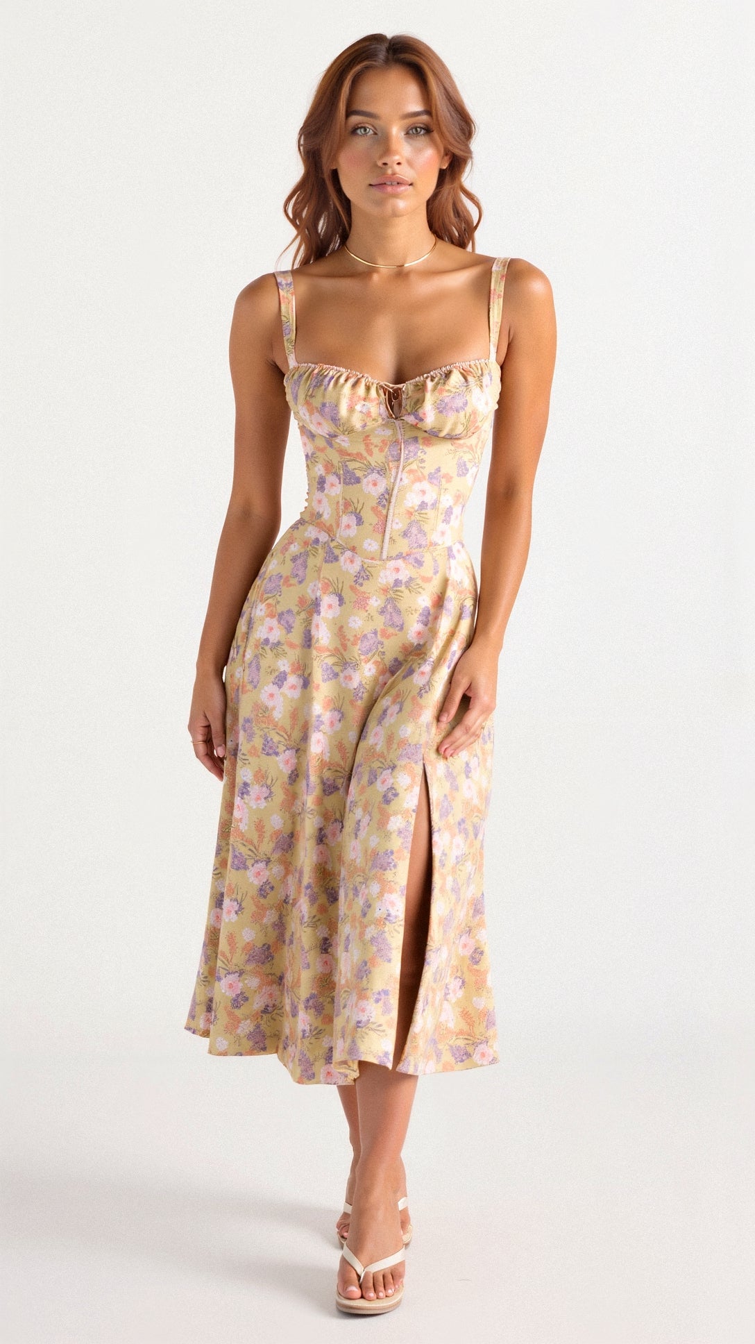 Margaret Corset Midi Dress