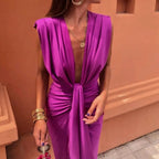 Amelia Soft Pleated Midi Dress