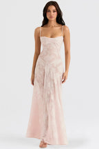 Gretchen Long Summer Dress with Open Back