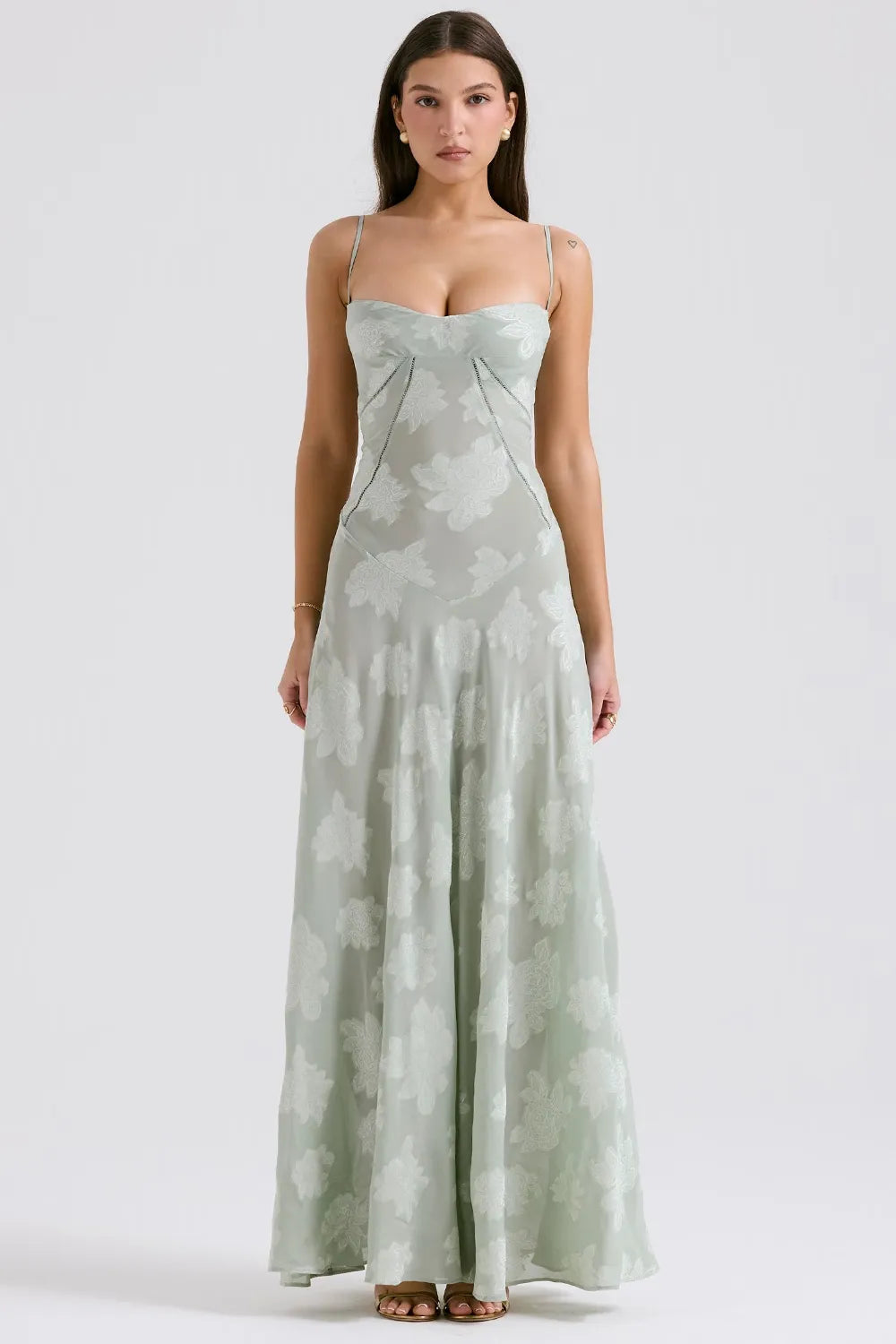 Gretchen Long Summer Dress with Open Back