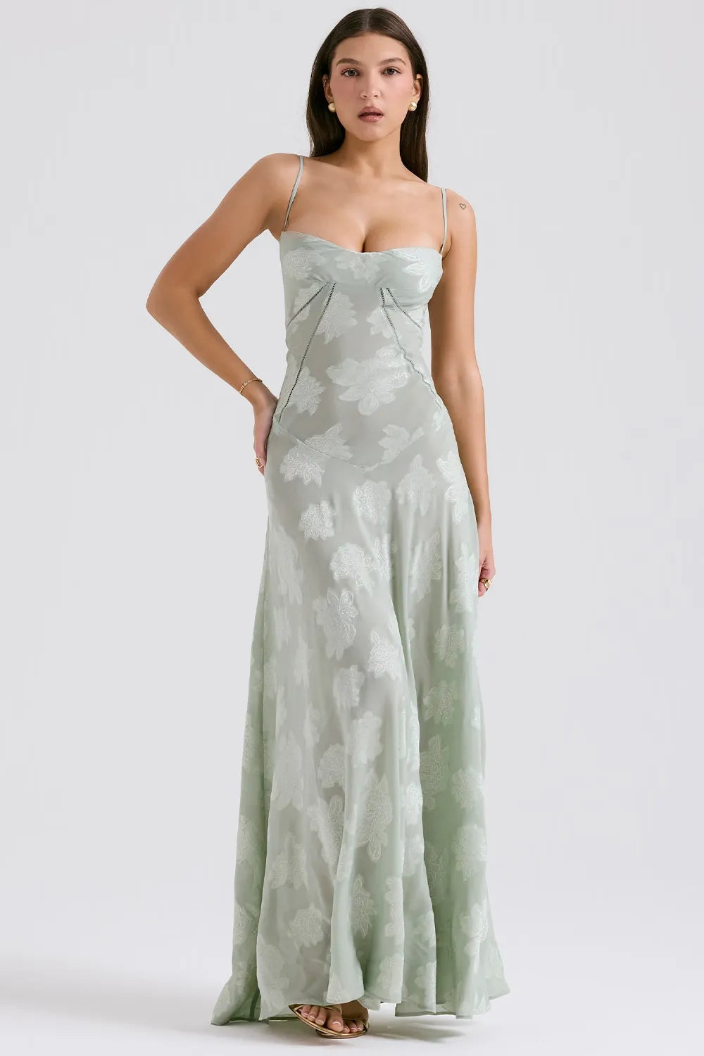 Gretchen Long Summer Dress with Open Back