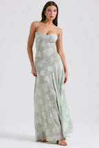 Gretchen Long Summer Dress with Open Back