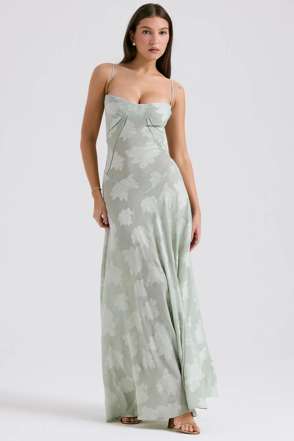 Gretchen Long Summer Dress with Open Back