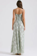 Gretchen Long Summer Dress with Open Back