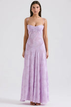 Gretchen Long Summer Dress with Open Back