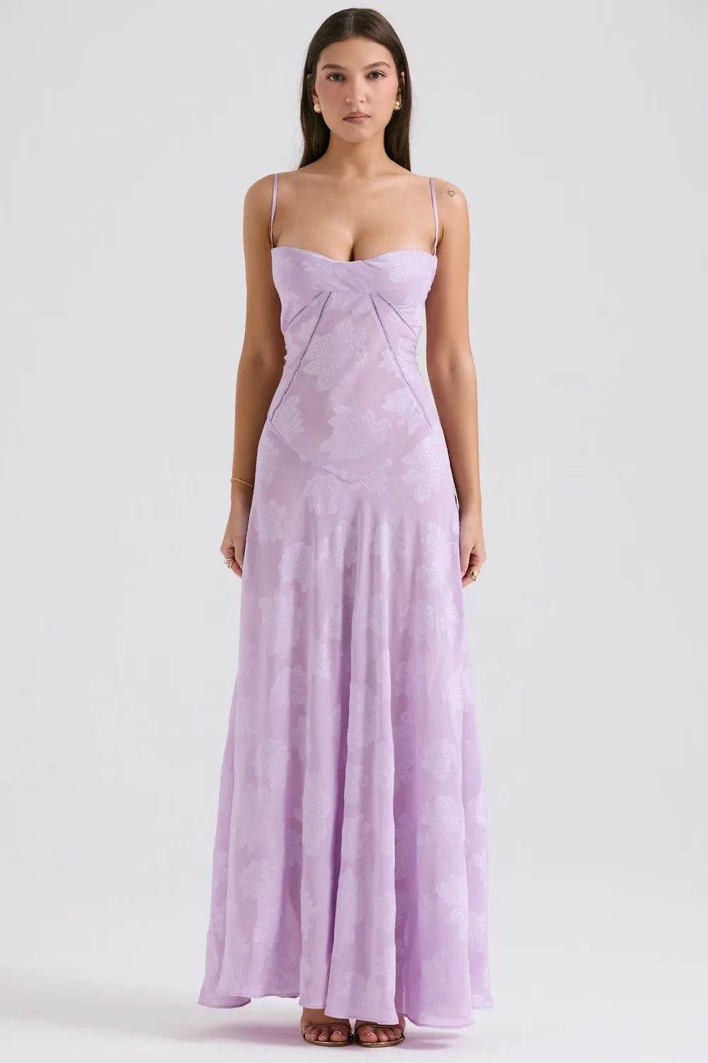 Gretchen Long Summer Dress with Open Back