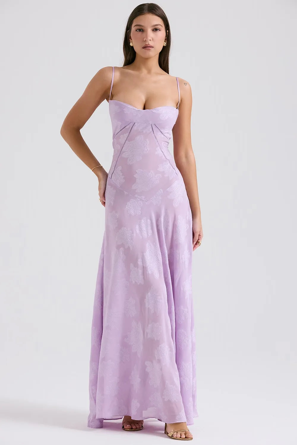 Gretchen Long Summer Dress with Open Back