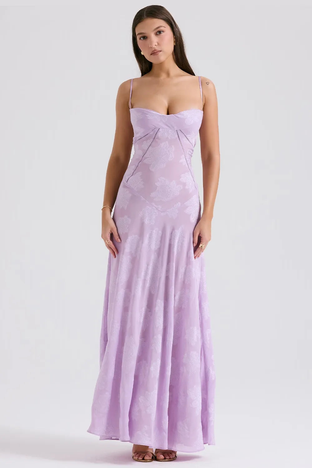 Gretchen Long Summer Dress with Open Back