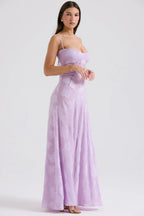 Gretchen Long Summer Dress with Open Back