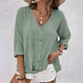 Marcia Relaxed Button-Up Blouse
