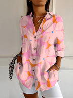 Avril Chic Blouse with Whimsical Prints