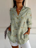 Avril Chic Blouse with Whimsical Prints
