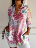 Avril Chic Blouse with Whimsical Prints