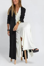 Juno Elegant Long Dress with Cardigan