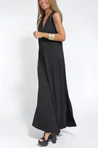 Juno Elegant Long Dress with Cardigan