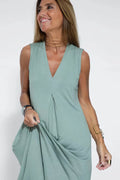 Juno Elegant Long Dress with Cardigan
