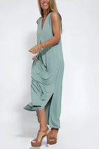 Juno Elegant Long Dress with Cardigan