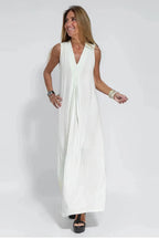 Juno Elegant Long Dress with Cardigan